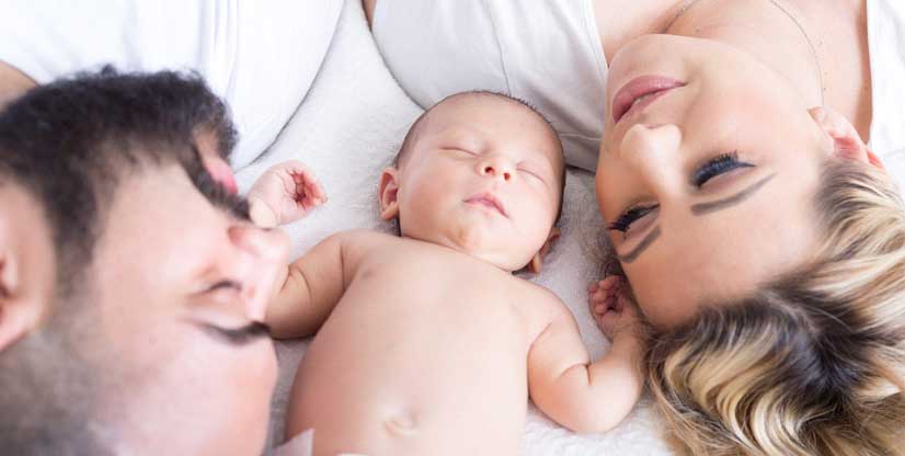 Parents with baby