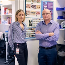 Victorian Poisons Centre (VPC) Pharmacy Manager, Madeline Heiner with Medical Director, Shaun Greene.