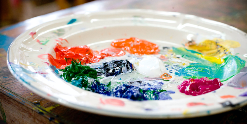 Art therapy paint palette