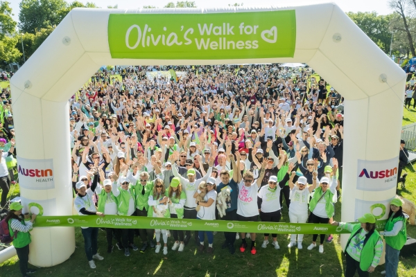 Participants at Olivia's Walk for Wellness 2023