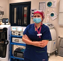 Rhianna Mitchell, Perioperative Associate Nurse Unit Manager in the operating suite
